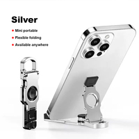 Support de téléphone rotatif à 360°, flexible et réglable, universel pour téléphones et tablettes, iPad, utilisation sur bureau, suspendable aux clés, aux sacs