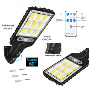 IP65 kecil 72 COB 108 COB Led surya Sensor gerak lampu dinding portabel luar ruangan dengan pengendali jarak jauh - Product Image 6