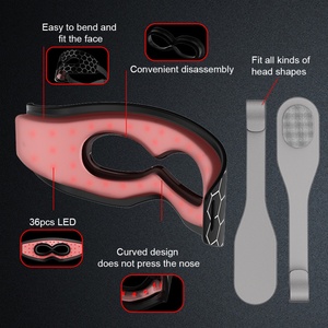 Masque pour les yeux en silicone, outil de beauté portable pour la revitalisation, aide à atténuer les cernes et les poches sous les yeux, appareil de massage électrique - Product Image 2