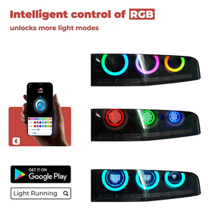 Ensemble de feux arrière à LED pour <span class=keywords><strong>Nissan</strong></span> 400Z Z35 <span class=keywords><strong>2022</strong></span> + Animation de démarrage Indicateur dynamique Lentille claire Lampe séquentielle ABS - Product Image 2