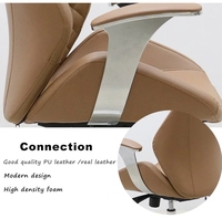 Chaise de bureau de direction de luxe moderne de haute qualité pour visiteurs de conférence en cuir de type traîneau