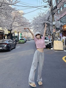 All'ingrosso <span class=keywords><strong>pantaloni</strong></span> antisudore da <span class=keywords><strong>donna</strong></span> <span class=keywords><strong>pantaloni</strong></span> Casual Vintage <span class=keywords><strong>pantaloni</strong></span> da <span class=keywords><strong>donna</strong></span> <span class=keywords><strong>pantaloni</strong></span> in tessuto a vita alta con tasche - Product Image 5