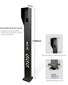 Đầu đọc thẻ kiểm soát truy cập cột máy tiên tiến thông minh nhận dạng khuôn mặt hệ thống trụ cột - Product Image 2