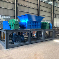 Broyeur de bois à double arbre à moteur, vente directe usine, haute puissance, faible bruit, capacité 2T/H, produit phare Henan 2022