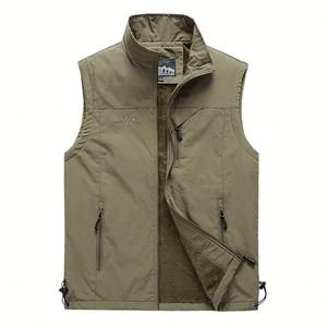 Chalecos Formales de Invierno para Hombre, de Terciopelo con Cierre, Antiarrugas, Transpirables, Impermeables, para Trabajo al Aire Libre, con Opciones de Logotipo Personalizado con Bordado 3D - Product Image 2