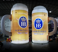 Ballon publicitaire gonflable géant personnalisé OEM ODM pour événements extérieurs, bouteille de vin, mug, imperméable, logo personnalisé