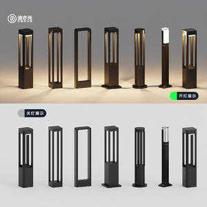 Lampe de pelouse LED moderne et minimaliste, lampe de jardin à énergie solaire, lampe de pelouse à énergie solaire, lampe de route, lampe de paysage - Product Image 4