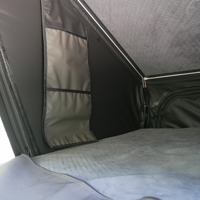 Tente de toit rigide en aluminium à extrémité triangulaire en T pour camping sur plateau de camion 4x4