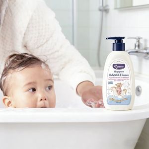 Detergente e <span class=keywords><strong>Shampoo</strong></span> 2 in 1 <span class=keywords><strong>per</strong></span> <span class=keywords><strong>Neonati</strong></span>, Formula Delicata Senza Lacrime <span class=keywords><strong>per</strong></span> la Cura della Pelle e dei Capelli, 400ml - Product Image 3