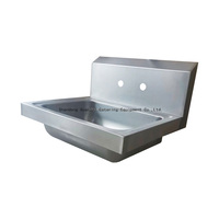 Évier mural Guanbai en acier inoxydable 201/304, petit lavabo à main avec revêtement autonettoyant, modulaire et extensible, pour usage extérieur, eau froide et chaude