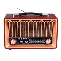 Retro Holz-BT-Radio mit FM AM SW Drei-Band-Tuning, MP3-Wiedergabe und Kartensteckplatz für Heimdekoration und Unterhaltung im Freien