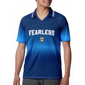 Nouveau maillot de football en sublimation avec logo brodé, style décontracté, entraînement d'équipe, 100% polyester, maillot de football pour les fans - Product Image 2