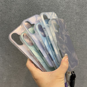 Dele <span class=keywords><strong>agua</strong></span> corrugado <span class=keywords><strong>verde</strong></span> silicona borde suave funda de teléfono móvil para <span class=keywords><strong>iPhone</strong></span> 16promax Niche 14 13 Advanced Sense <span class=keywords><strong>12</strong></span> funda - Product Image 2