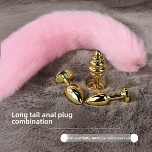Plug anal amovible en forme de queue de <span class=keywords><strong>renard</strong></span>, jouet pour adultes, accessoire de flirt, plug anal fileté unique, original et amusant - Product Image 2