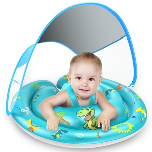 Flotador de Piscina para Bebés con Protección Solar UPF50+, Toldo y Asiento de Seguridad Ajustable para 6-36 Meses, Gran Venta - Product Image 1