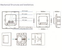 Atenuador LED TRIAC de corte de fase de borde ascendente y descendente de 300W 110V/220V para luces LED