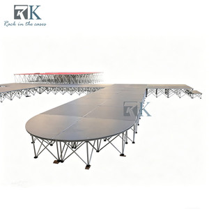 Outdoor Large Event <b>Stage</b> Aluminum Folding Riser <b>Stage</b> <b>Platform</b> Sale - Product Image 1
