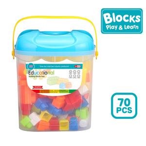ITTL 70 Piezas de Bloques de Construcción Educativos de Plástico ABS, Juego de Enseñanza para Jardín de Infancia, Tema de Edificios Famosos, Unisex para Niños de 2 a 4 Años - Product Image 2