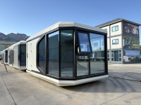 Vente directe d'usine de maisons capsules préfabriquées de haute qualité pour usage domestique, bureau, hôtel, extérieur et villa