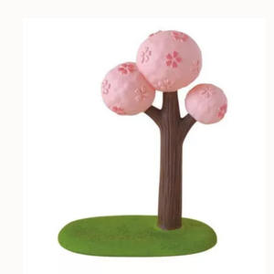 ZAKKA Articles d'épicerie japonais, accessoires de scène de tir à l'arbre de cerisier, décoration de plante en pot, artisanat en résine, modèle miniature, diorama - Product Image 5