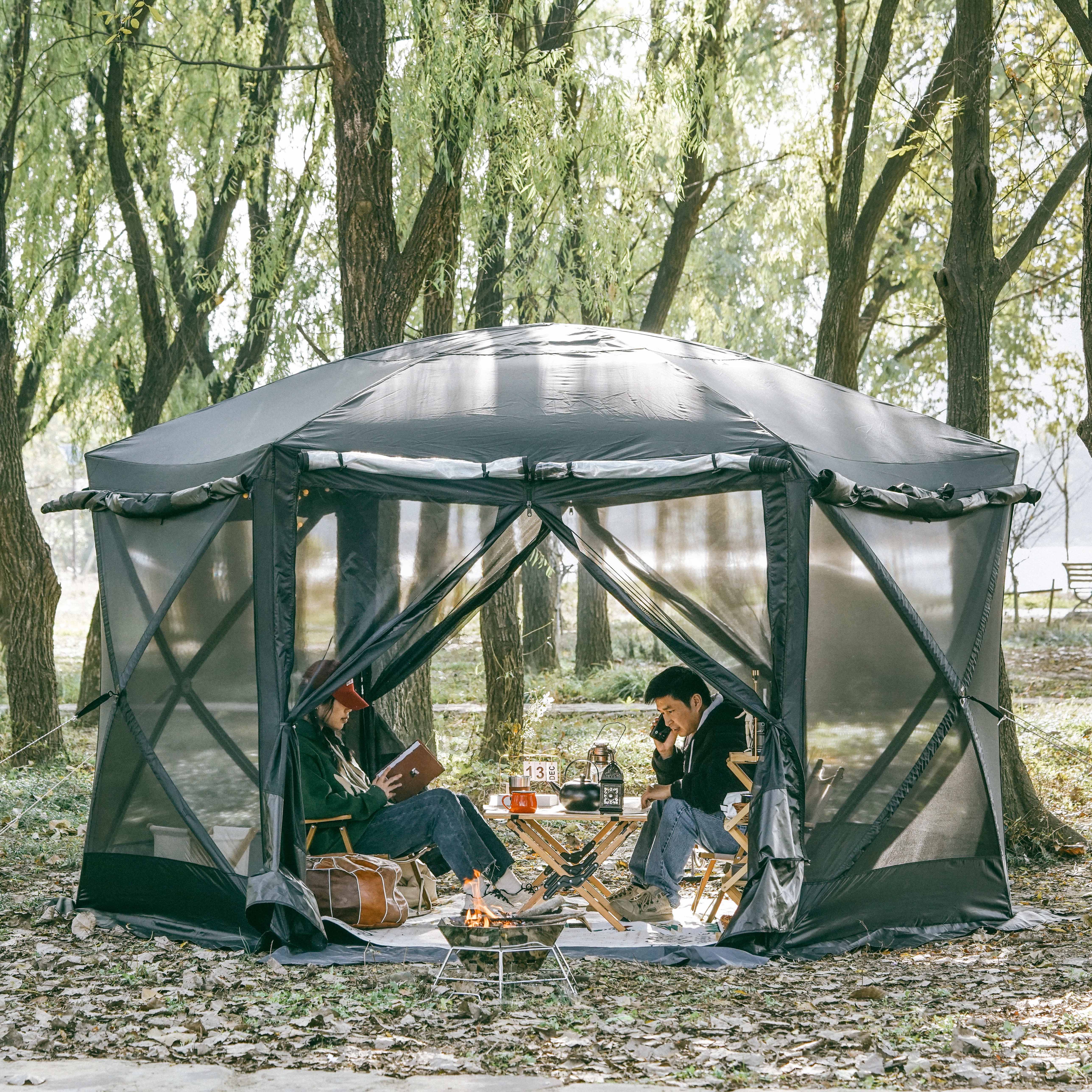 shade screen houses with floors
