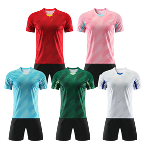 Đồng Phục Bóng Đá Sọc Xanh Đen Tùy Chỉnh Cá Nhân Áo Thi Đấu Đội Bóng Đá Bộ Dụng Cụ Bóng Đá Nam - Product Image 5