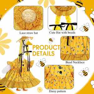 ชุดเสื้อผ้าลายดอกไม้ฤดูร้อนสไตล์โลลิต้าสำหรับสนามหญ้าและระเบียง - Product Image 2