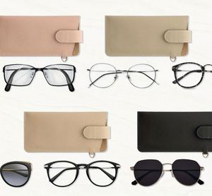 Étui à lunettes en cuir souple avec clip ceinture, pochette de voyage portable pour lunettes, idéal pour cadeau promotionnel - Product Image 3