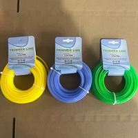Fil de coupe de haute qualité 3,3 mm 15 m pour débroussailleuse, pièces de rechange pour coupe-bordures, fil en nylon