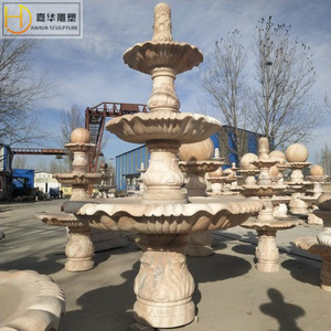 Colonne de fontaine en pierre Jiahua, élément aquatique extérieur traditionnel, durable - Product Image 5