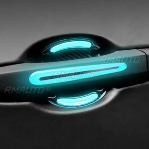 8pcs/set <b>Car</b> <b>Door</b> <b>Handle</b> <b>Protector</b> <b>Door</b> Bowl Protection Stickers <b>Door</b> <b>Handle</b> Reflective Sticker Anti-scratch Sticker Warning - Product Image 3