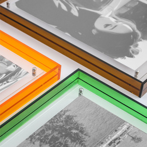 8x10 11x13 sâu bevel Magnetic wallmoun tường màu tím màu acrylic nổi hộp khung - Product Image 2