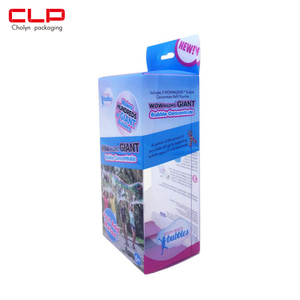 Tái chế trong suốt Vật nuôi gấp bao bì hộp cho đồ chơi trẻ em đầy màu sắc bán rõ ràng container lưu trữ - Product Image 2