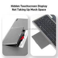Ordinateur portable 2 en 1 avec écran double 11 pouces, N100 DDR4 16 Go SSD 512 Go 3,40 GHz, tablette tactile avec identification par empreintes digitales