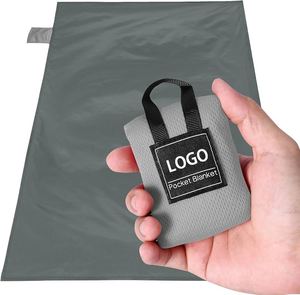 Ultralight Pocket Blanket Beach Blanket, Waterproof Nylon Sand Free Picnic Mat, Compact Hiking Camping Ground <b>Tarp</b> - Product Image 1