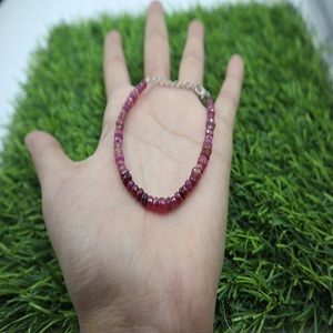 สร้อยข้อมือลูกปัดทับทิมธรรมชาติคุณภาพ AAA+ ดีเยี่ยม เครื่องประดับอัญมณีสำหรับขายส่งไข่มุก คริสตัลธรรมชาติ - Product Image 6