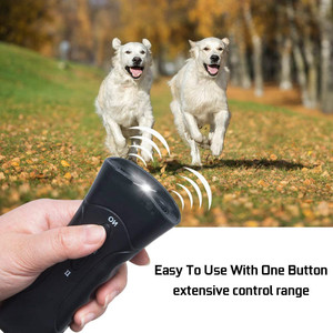 Repelente Ultrasónico para Perros de Doble Cabezal con Luces LED Dobles, Disuasivo y Ahuyentador de Perros para Exteriores, Hecho de Plástico - Product Image 5