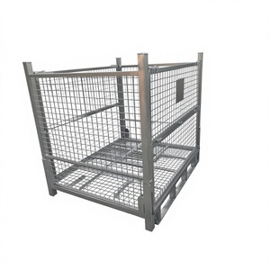 กรงเหล็กคุณภาพสูง <span class=keywords><strong>Yougu</strong></span> YG-359 พร้อมพื้นผิวชุบสังกะสีแบบจุ่มร้อน สำหรับพาเลทเหล็กอุตสาหกรรม ประกอบเอง - Product Image 2