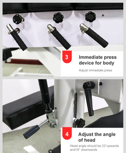 Popular Adjustable <b>Foldable</b> Chiropractic Drop Treatment Bed for Multi-Function <b>Outdoor</b> Precise Spinal Care - Product Image 3