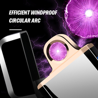 Briquets électroniques rechargeables par USB, accessoires pour fumeurs, briquet à arc sans flamme en métal avec logo personnalisé, Hot Wheels, avec LED