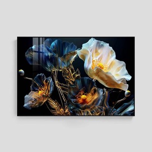 <span class=keywords><strong>Stampe</strong></span> floreali botaniche di fiori <span class=keywords><strong>Vintage</strong></span> di arte della <span class=keywords><strong>parete</strong></span> in eleganti cornici di diamanti per l'arredamento del soggiorno - Product Image 3