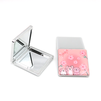 Palette de fards à paupières rectangulaire vide, boîte en plastique transparente, emballage en matériaux recyclés, logo personnalisé, étui compact pour poudre