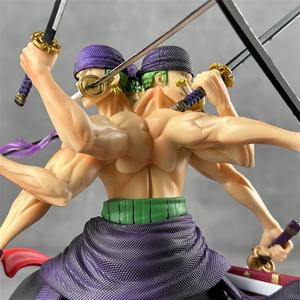 Figurine <span class=keywords><strong>Manga</strong></span> Anime PVC Roronoa Zoro 30CM ONE PIECE avec 3 Têtes et 9 Katanas – Modèle de Collection pour Adultes - Product Image 3