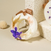 Marque privée Vente en gros Cadeau de Noël fait main personnalisé Fleurs séchées Décoration intérieure Comprimés de cire parfumée Fondant à la cire