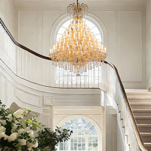 Lámpara de Araña de Cristal Italiana Royal <span class=keywords><strong>Maria</strong></span> de 200 Luces, Estilo Teresa, para Vestíbulo de Hotel, Restaurante, Lámpara Colgante de Estilo Vela, Personalizable - Product Image 4