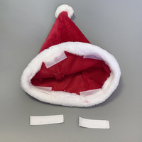 Housse de casque en tissu Père Noël transfrontalière avec design oreilles de cerf pour accessoire de cosplay et casques de ski