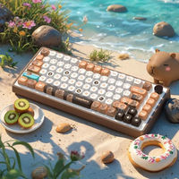 112 Keys Capybara Keycaps Cute Personalized Keycap Game Key Cap PBT DYE SUB Cherry MX Switch for Mechanical Keyboard
