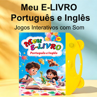 Livre électronique interactif en gros pour l'apprentissage : Machine éducative, livre audio-illustré, livre électronique tactile et sonore en portugais/anglais