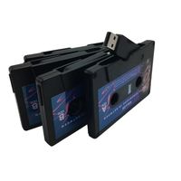 Cassette populaire Support de clé USB Logo personnalisé 8gb 16gb Flash Drives pour la musique Cadeaux promotionnels 32gb Memory Stick