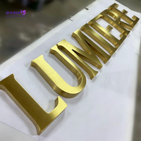 Enseigne Murale Lumineuse LED 3D Personnalisée en Acrylique et Acier Inoxydable avec Effet Halo, Télécommandée, pour Intérieur/Extérieur, Logos d'Entreprises, Bureaux et Façades de Magasins